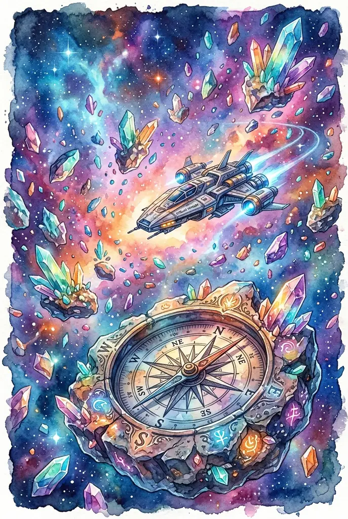Deep space cosmic view